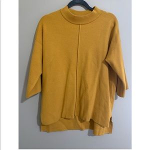 Mustard sweater. Size Large.